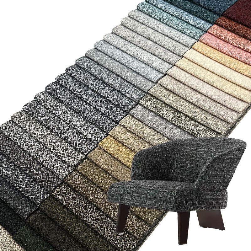 Wejoy Modern 240gsm Faux Linen Fabric Polyester Sofa Fabric for Furniture Chair