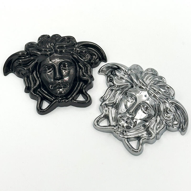 Wejoy - Poignées de porte en métal pour meubles, grandes poignées dorées en alliage or avec emblème du visage de Méduse, anneaux pour accessoires de meubles, tirettes de tiroir, boutons d’armoire, poignées dorées