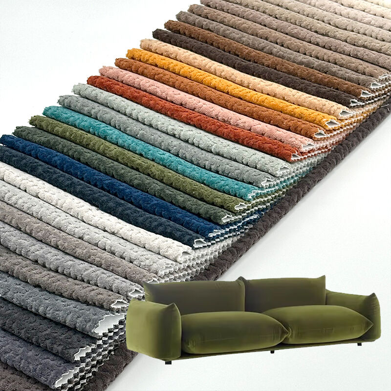 Wejoy Quality Elastic Dyed 480gsm Jacquard Chenille Fabrics for Autumn Sofa Cushion