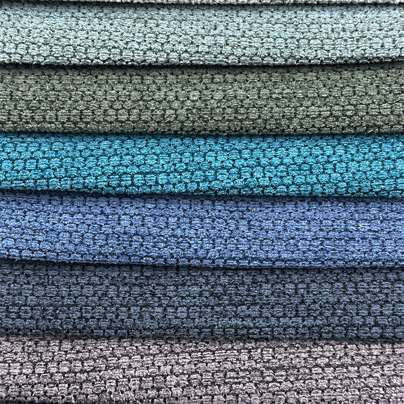 Wejoy Polyester 260gsm Faux Linen Fine Velvet Chenille Fabric for Sofa Decor