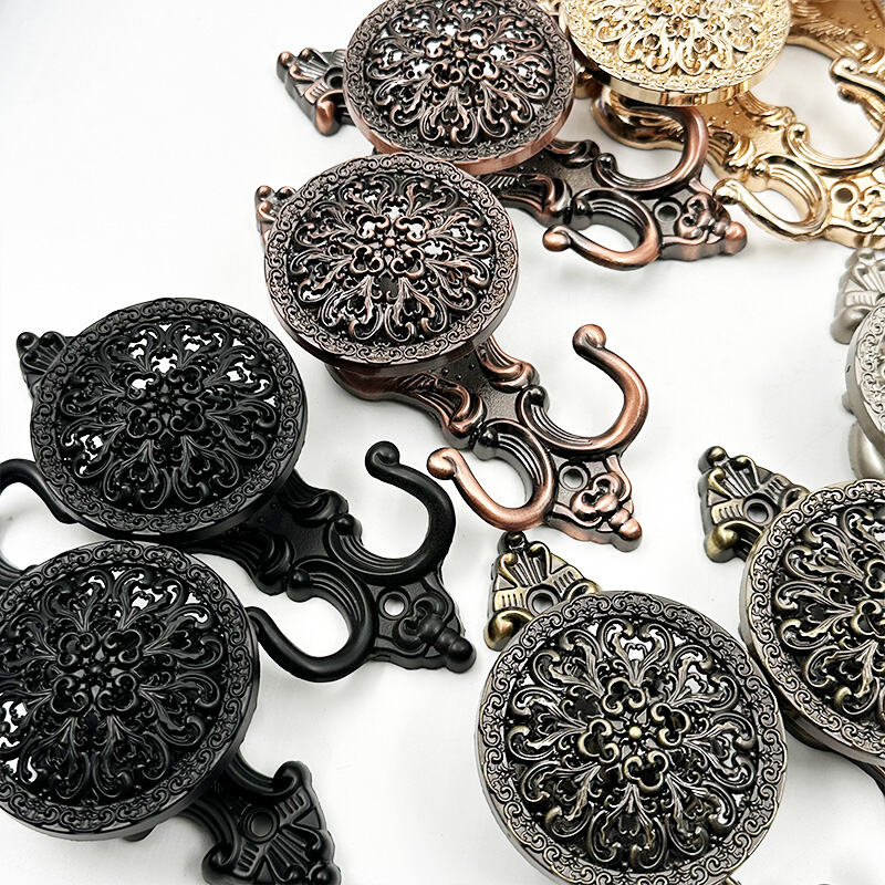 Wejoy Möbelzubehör Gardinenmetallzubehör Moderner Zink-Legierungs-Eisen-Einzel-Diamant-Gardinenhaken