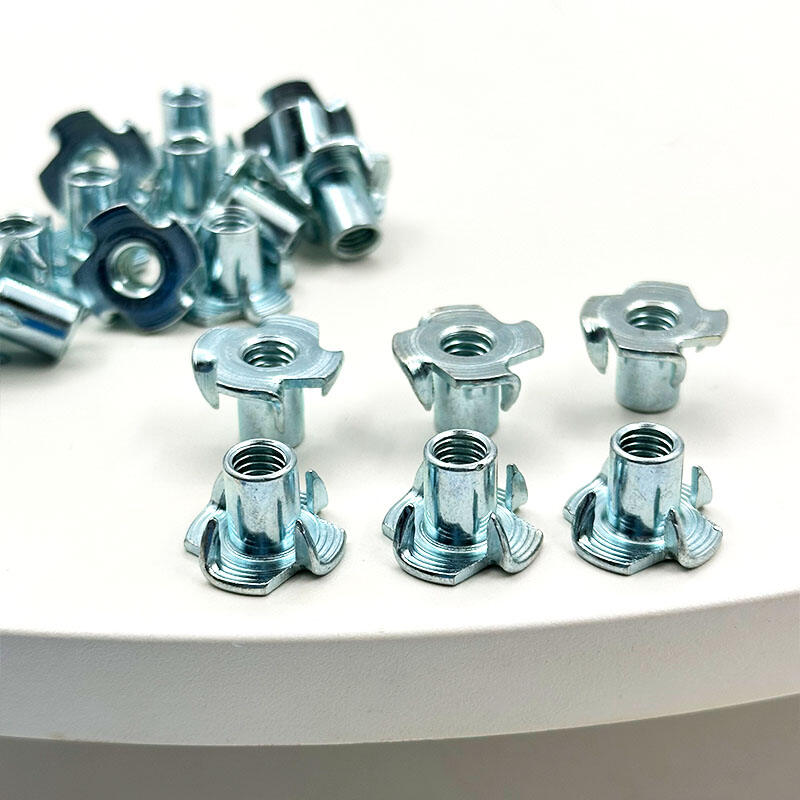 Wejoy Carbon Steel Galvanizing Cold Heading M6*12mm Tooth Four Jaw Nut