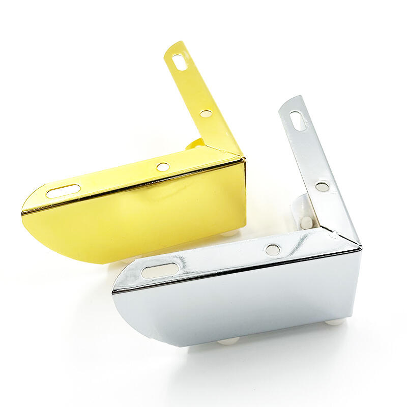 Wejoy Modern L-type 6cm Height Chrome Gold Furniture Legs Bedside Cabinet Table Legs