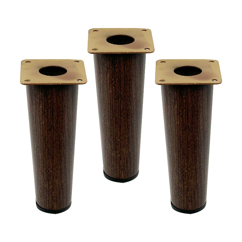 Wejoy Iron Metal Tube Wood Grain Modern Sofa Legs Black Cabinet Legs Furniture Legs Outdoor Living Room Hospital Workshop