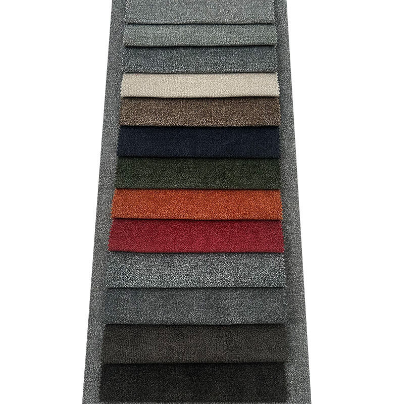 Wejoy Factory 100% Polyester 210gsm Face 80gsm Non Woven Fabric Backing Faux Linen Fabric