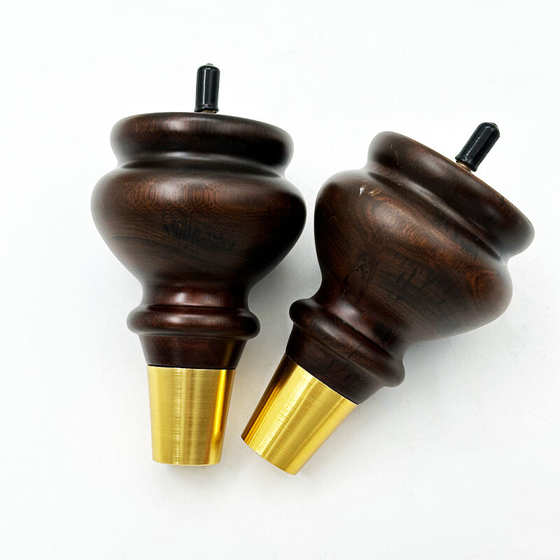 Wejoy Wholesale Furniture Parts 13cm Height Matte Topcoat Solid Wood Legs