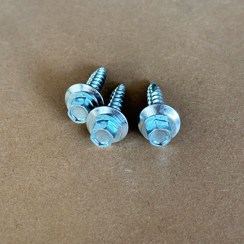 براغي السقف ذاتية الحفر من وي جوي، براغي تيك ذات رأس سداسي مع ذيل صغير، رقم نقطة الحفر ١، غسالة من مادة الإيثيلين بروبيلين ثنائي المونومر (EPDM)، مصنوعة من فولاذ كربوني ومطلية بالزنك، وتُستخدم في تركيب أسقف المعادن وتشطيب الأسطح الفولاذية