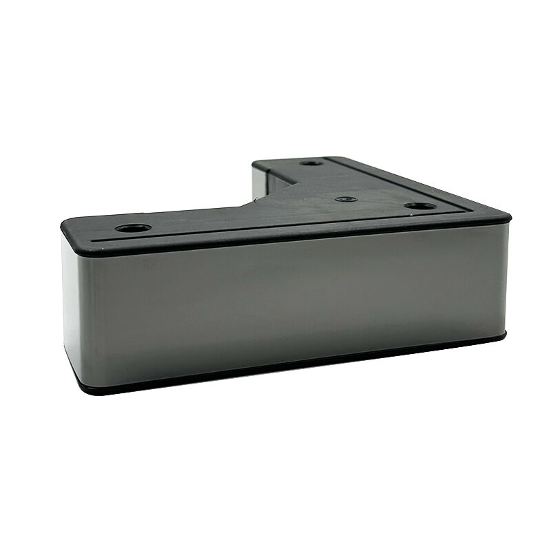 Wejoy Good Price 4.5cm Height Mirror Plate Corner Leg Plastic Leg for Furniture Sofa