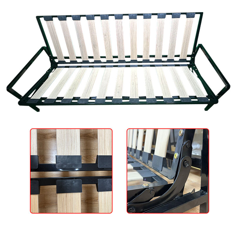 Wejoy Satu Set Rangka Katil Sofa Logam Besi untuk Perabot Tiga Tempat Duduk dan Kerusi; Mekanisme Sofa Lipat Keluar Tahan Lasak; Rangka Pelbagai Fungsi yang Boleh Ditukar kepada Katil
