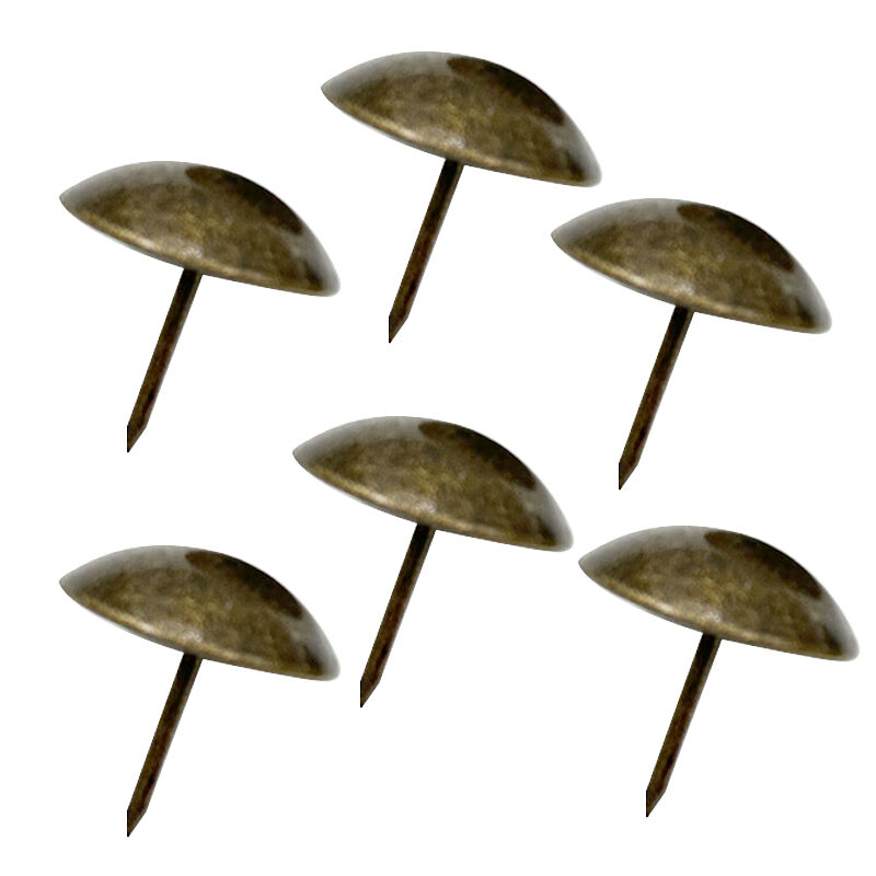 Wejoy Decorative Sofa Nail Round Heads Upholstery Furniture Nails Brass Color