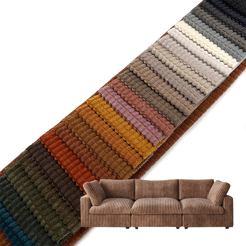 وي جوي، بالجملة: نسيج كوردويا فيلفت مكوَّن بالكامل من البوليستر، يستخدم لتغطية الأرائك، نسيج كوردويا لتغطية الأثاث