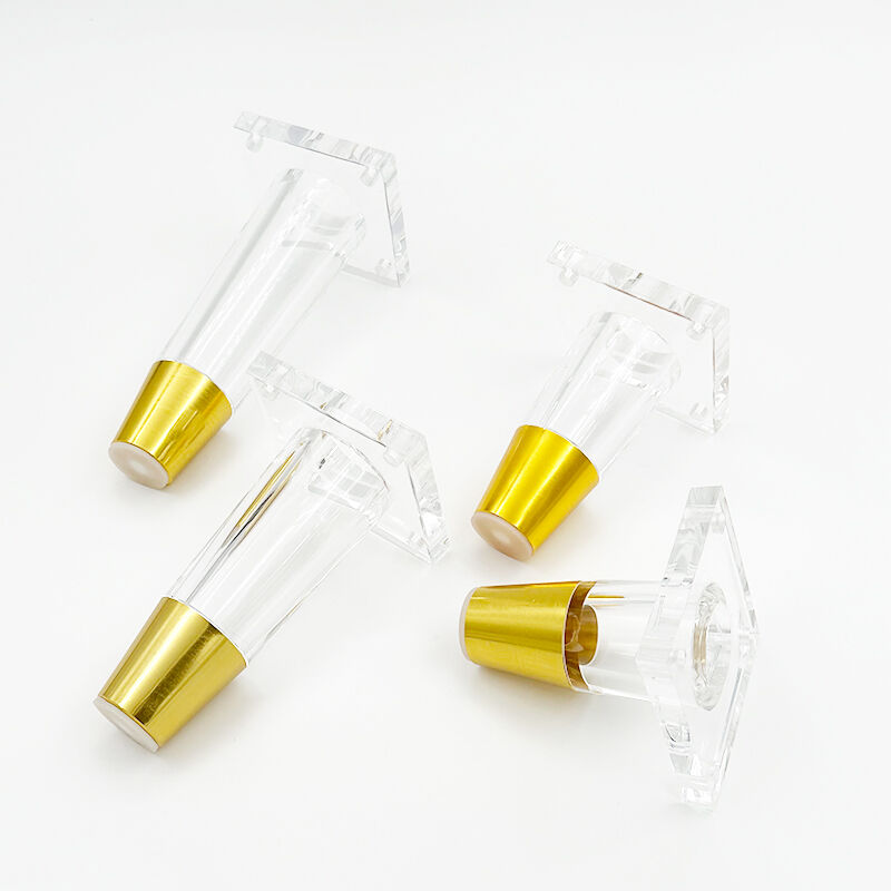 Wejoy Wholesale 80mm 10mm Round Style Transparent Plastic Furniture Tea Table Legs