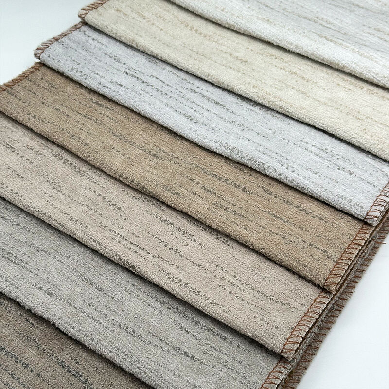 Wejoy Custom Chenille Velvet Upholstery Fabric Sofa Knitted Polyester Soft