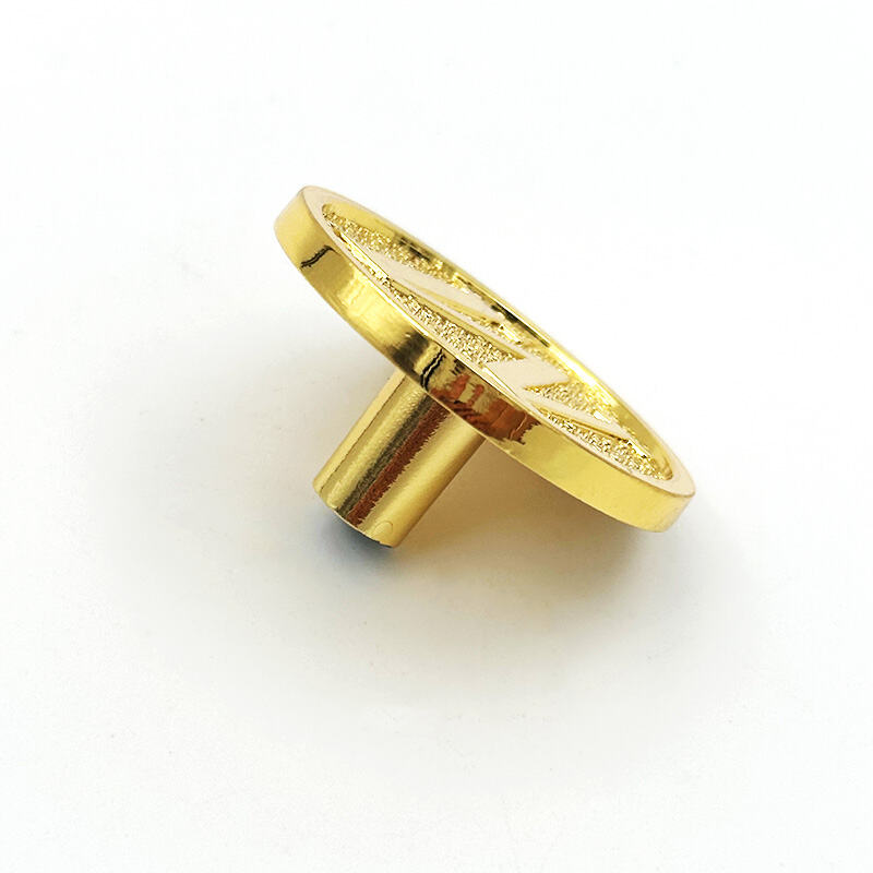 Wejoy – Nouvelles boutons métalliques dorés en forme de M pour portes, armoires et tiroirs ; poignées pour meubles ; boutons dorés pour armoires ; tirages pour tiroirs ; boutons en laiton en forme de M ; quincaillerie en forme de M