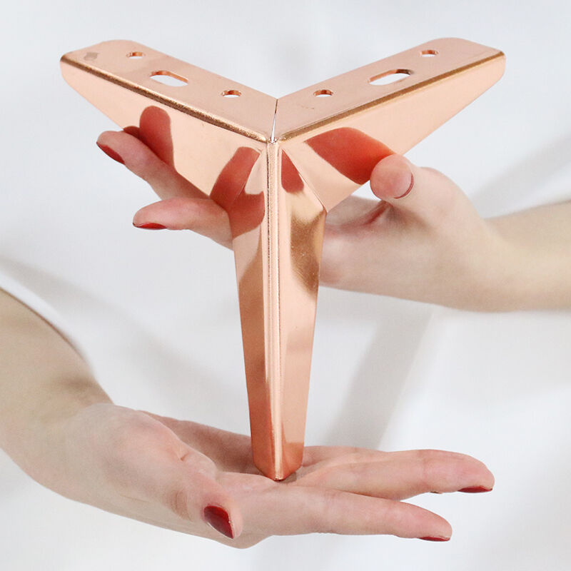 Wejoy Factory Wholesales Sofa Accessories Hardware Metal Sofa Leg Set Gold Metal Bed Feet for Couch