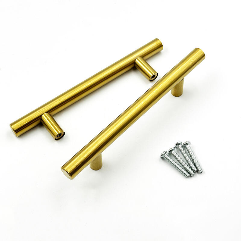 Wejoy Gold Stainless Steel Cabinet Handle T-shaped Handles for Shoe Cabinet Wardrobe