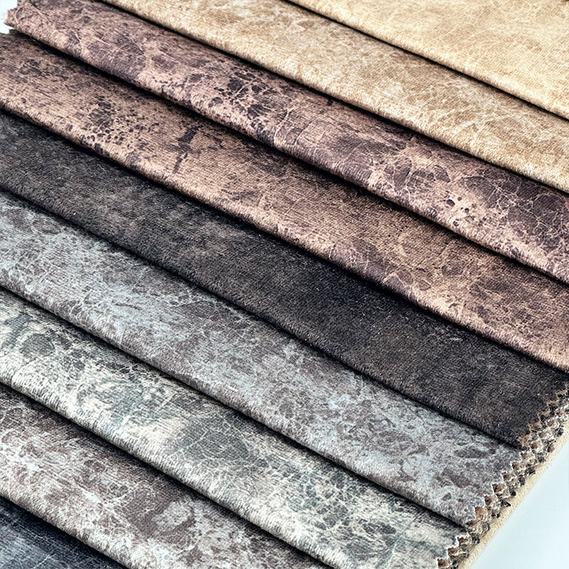 Wejoy Customized 350gsm Velvet Fabric Printed Upholstery Fabric for Sofa Chair