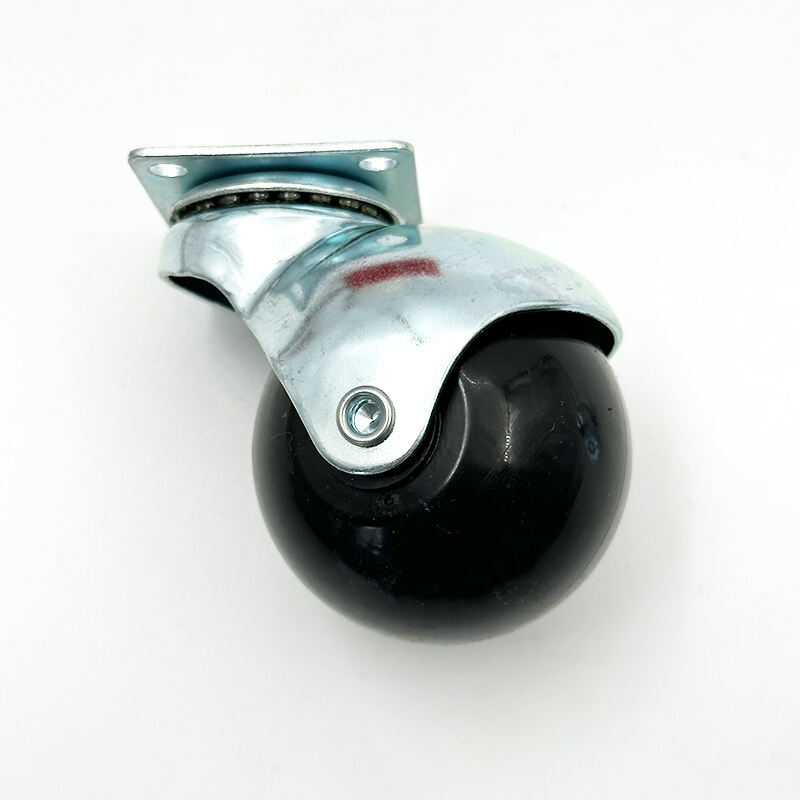 Wejoy Furniture Hardware 2 Inch Galvanized Flat Bottomed PP Ball Activity Wheel Caster