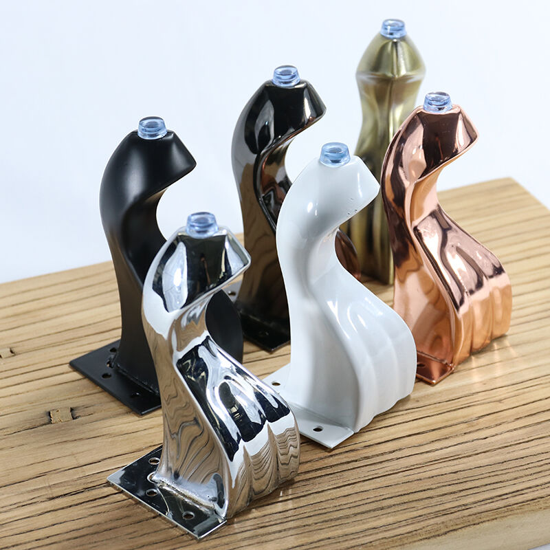 Wejoy Factory Modern Pies Para Muebles Metal Chrome Anna Queen Leg Iron Furniture Legs Feet Sofa Hardware