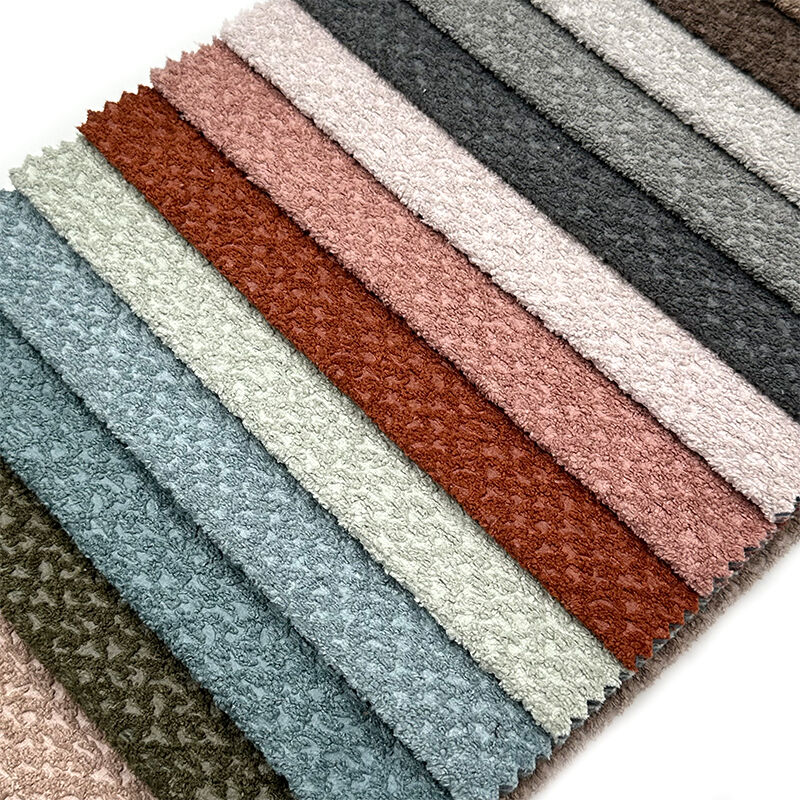 Wejoy High Quality Upholstery Jacquard Tufted Sofa Microfiber Shaggy Chenille Fabric