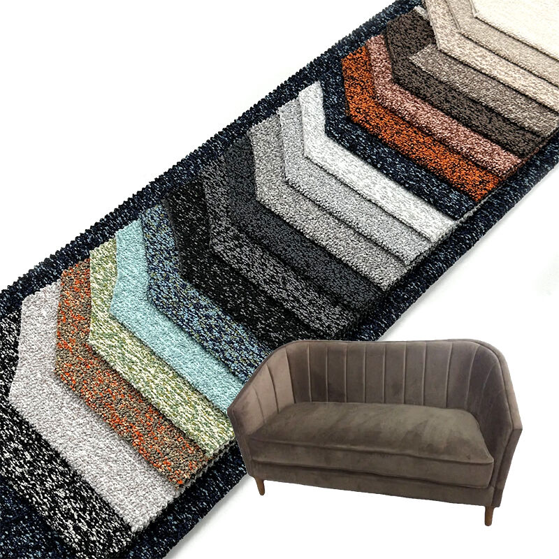 Wejoy New Waterproof 450gsm Yarn Dyed 100% Polyester Linen Fabric for Sofa Couch