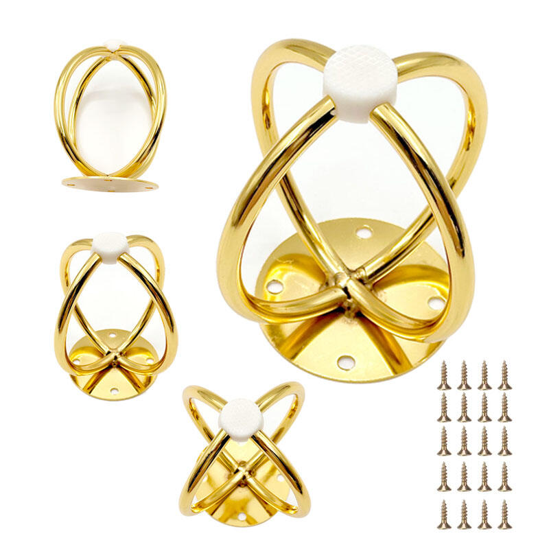 वीजॉय बल्क, 5 सेमी ऊँचाई वाले क्रॉस्ड सर्कल सुनहरे पैर, फर्नीचर के लिए धातु लोहे के पैर