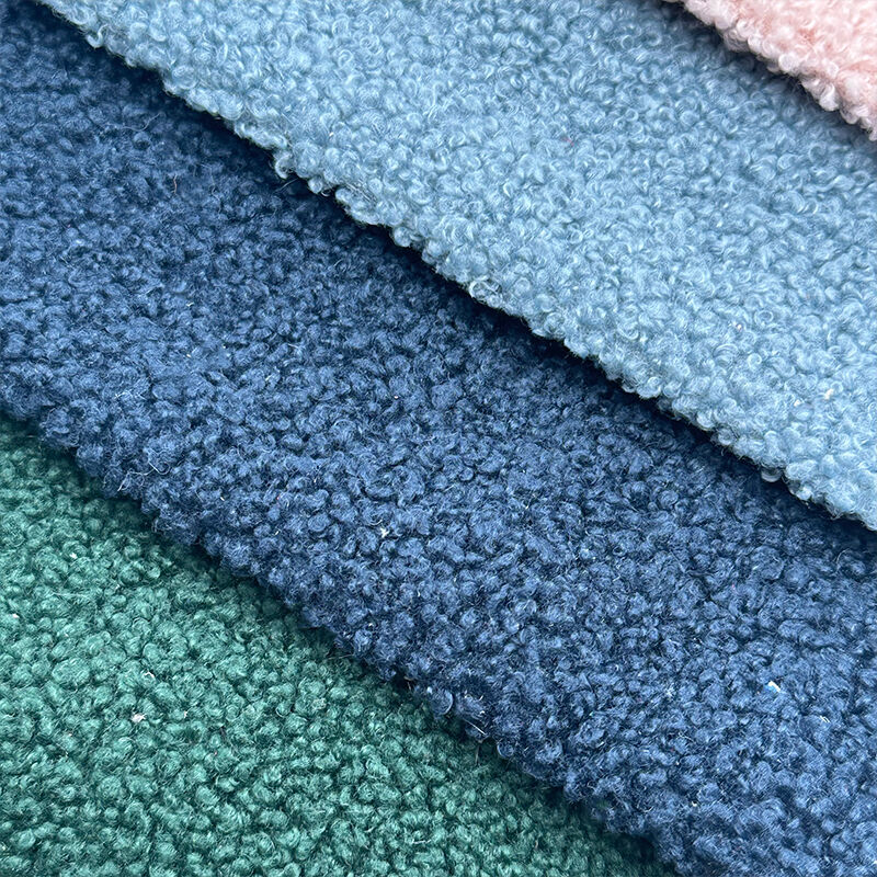 Wejoy Ins Style Modern 320gsm Boucle Fabric Teddy Velvet Fabric for Sofa Couch
