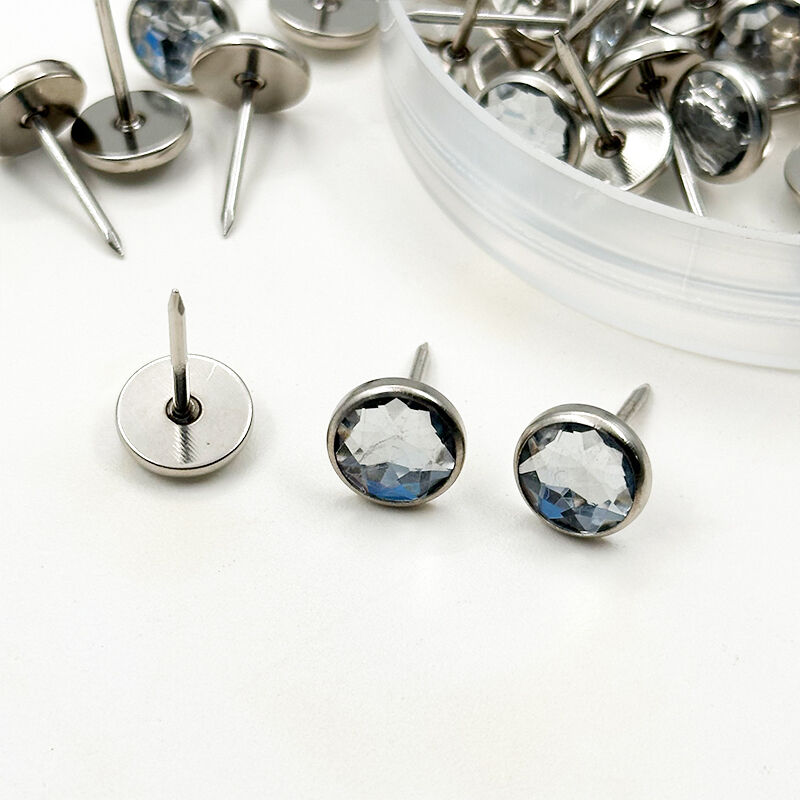 Wejoy High Quality Acrylic Crystal Diamond Sofa Upholstery Nails Buttons for Couches