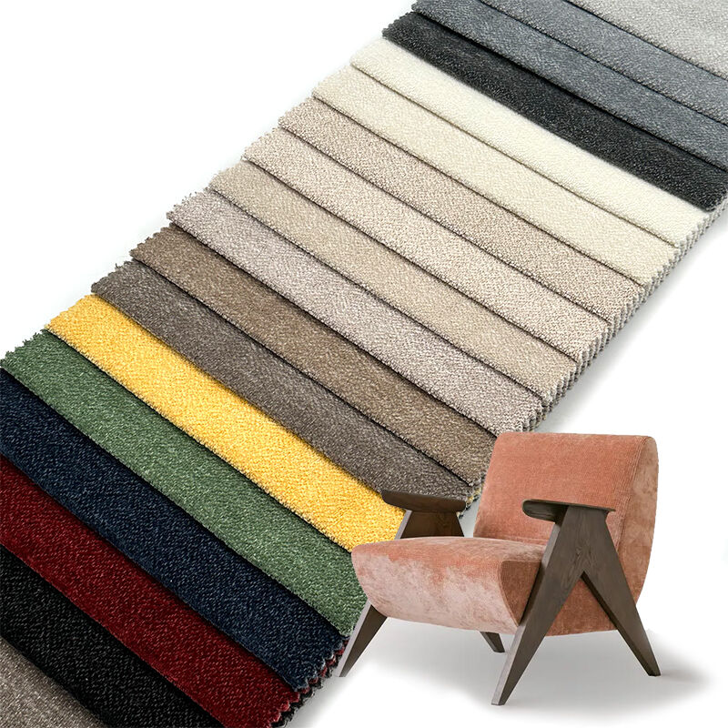 Wejoy 400gsm 100% Polyester Yarn Dyed Plain Color Chenille Fabric for Hometextile