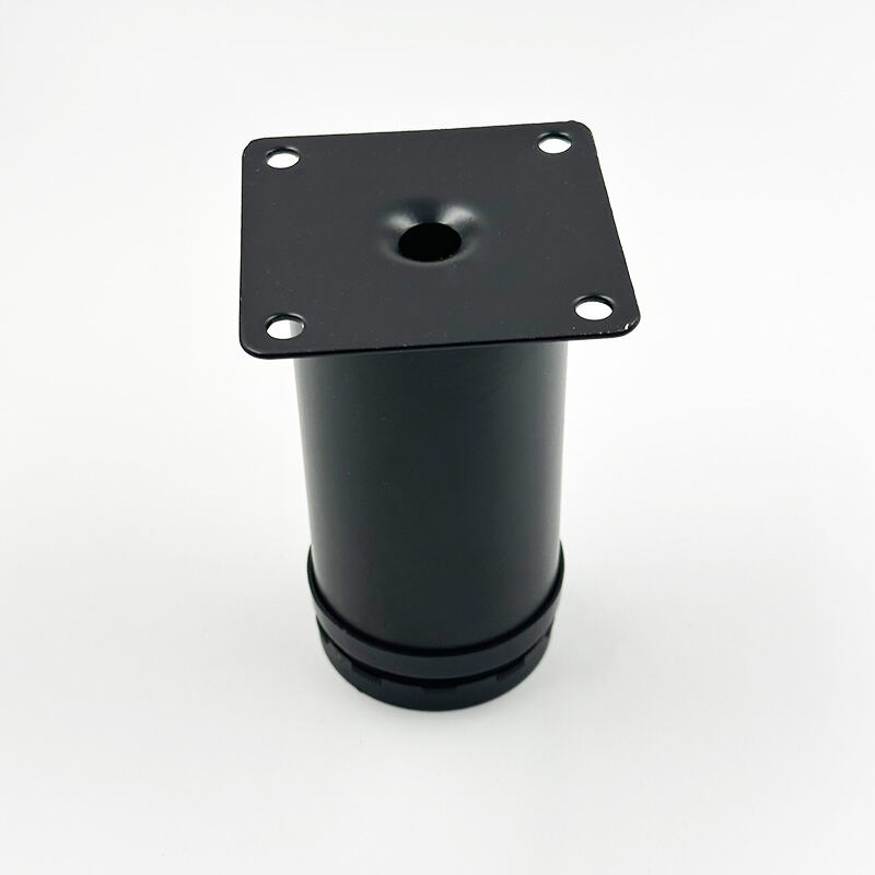 Wejoy Wholesale 50mm to 300mm Black Tube Stainless Steel Adjustable Sofa Cabinet Legs