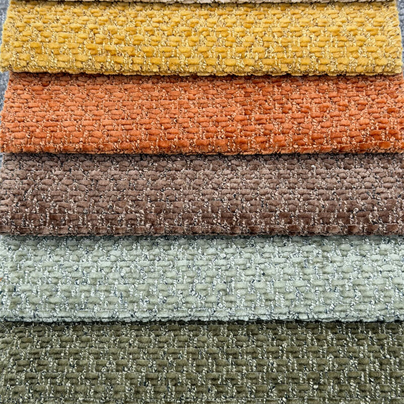 Wejoy Großhandel: Chenille-Stoff aus Polyester, 420 g/m², samtartiger Stoff für Heimtextilien, Polsterstoff, Sofa-Material
