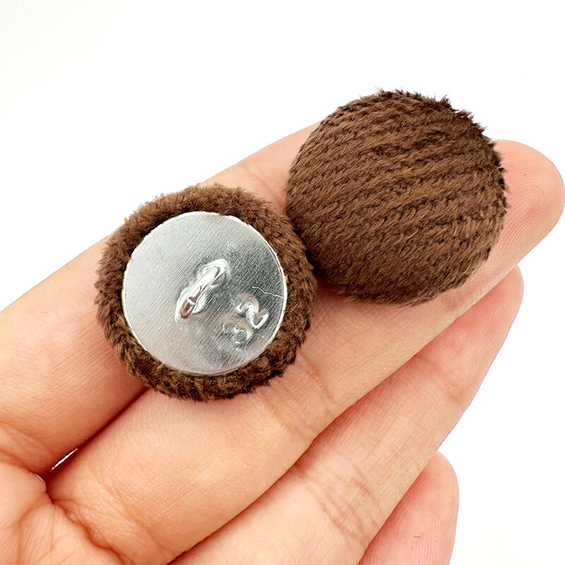 Wejoy Wholesale 19mm Iron Cover Aluminum Button Sofa Button Cover With Fabrics