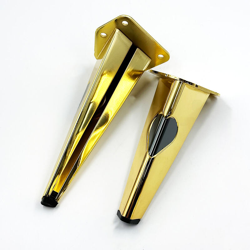 Wejoy Furniture Accessories Gold Gun Black Metal Iron Sofa Legs for TV Cabinet