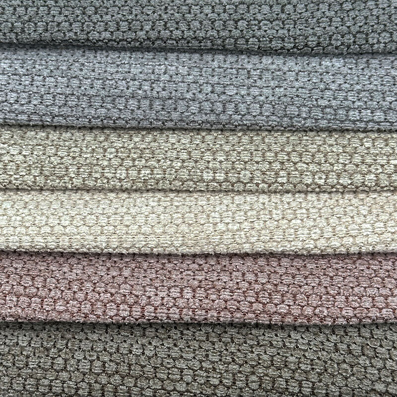 Wejoy 100 Polyester 340gsm Colorful Faux Linen Fabric for Furniture Sofa