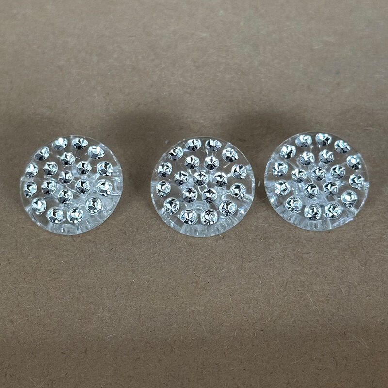 Wejoy Furniture Fittings 25mm Transparent Plastic Diamond Button for Sofa