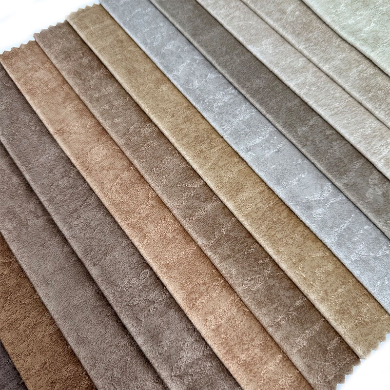 Wejoy Factory Multi Color 320gsm Embossed Printed Polyester Velvet Fabric for Sofa