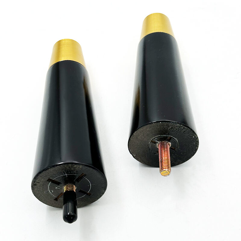 Wejoy Wholesale Furniture Parts 15cm Height Black Solid Wood Table Legs