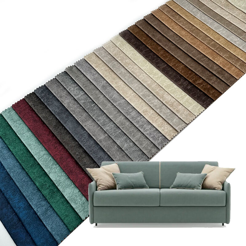 Wejoy Factory Multi Color 320gsm Embossed Printed Polyester Velvet Fabric for Sofa