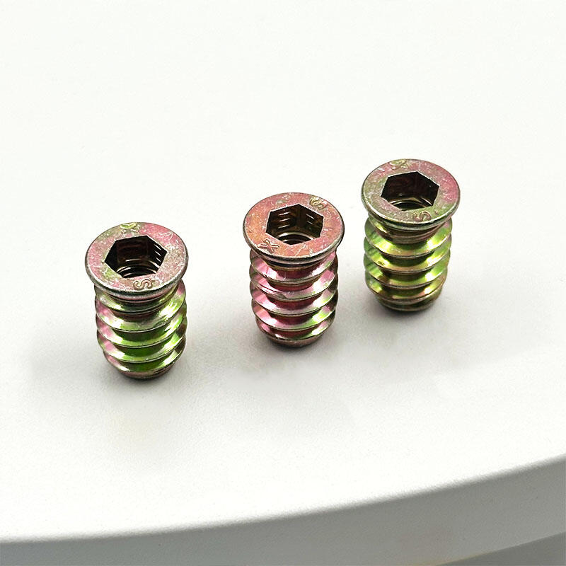 Wejoy M6 Zinc Alloy Dieless Nut Wood Insrt Nut Zinc Alloy Furniture Insert Nut