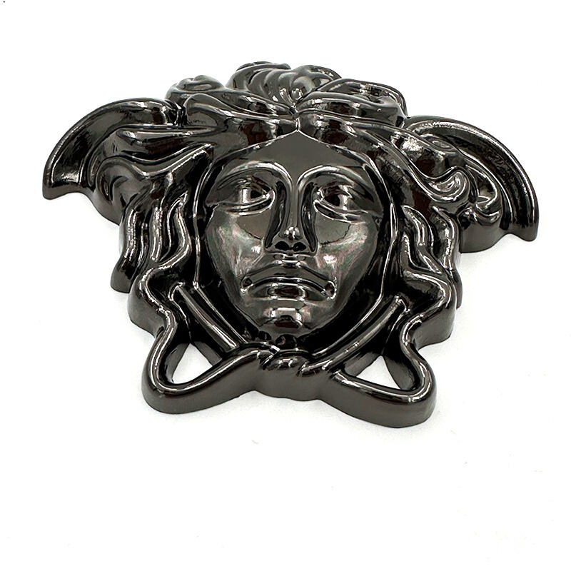 Wejoy - Poignées de porte en métal pour meubles, grandes poignées dorées en alliage or avec emblème du visage de Méduse, anneaux pour accessoires de meubles, tirettes de tiroir, boutons d’armoire, poignées dorées