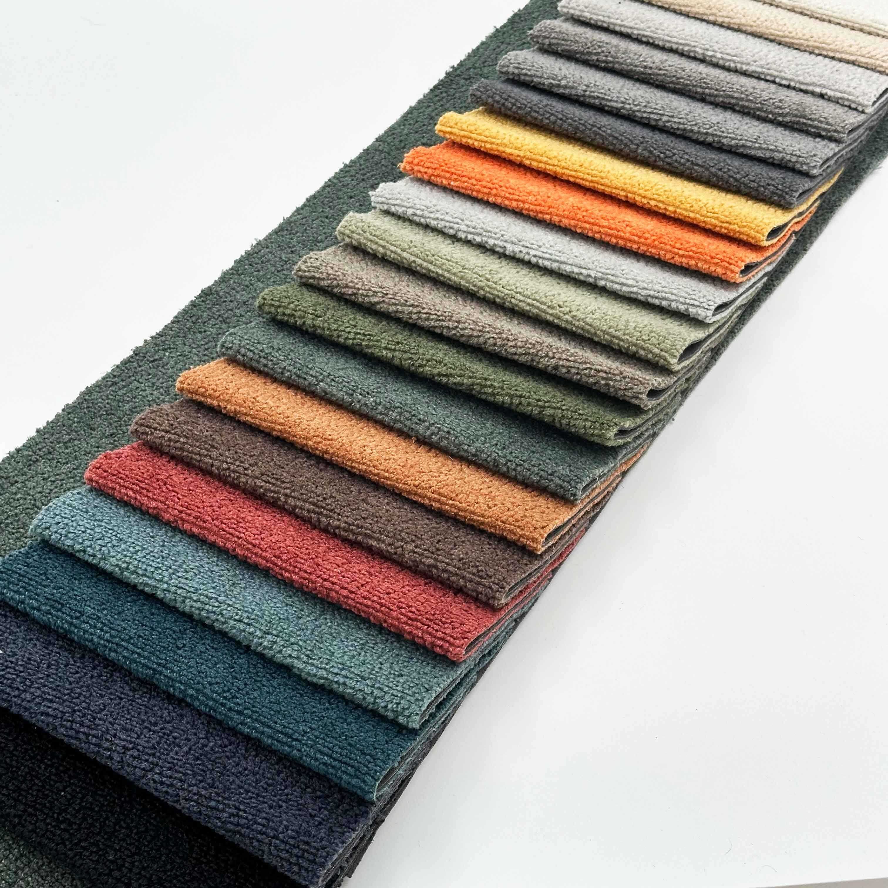 Wejoy Wholesale 500gsm 600gsm Knitted Chenille Velvet Fabrics for Furniture Upholstery