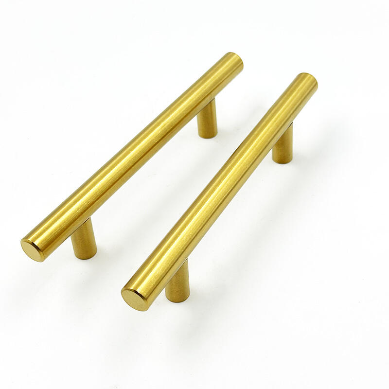 Wejoy Gold Stainless Steel Cabinet Handle T-shaped Handles for Shoe Cabinet Wardrobe
