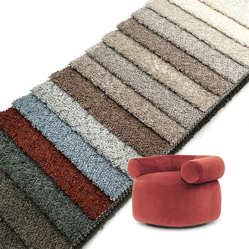 Wejoy Fashion 360GSM Hooked Edge Yarn Fabric Chenille Velvet Fabric for Home Textile