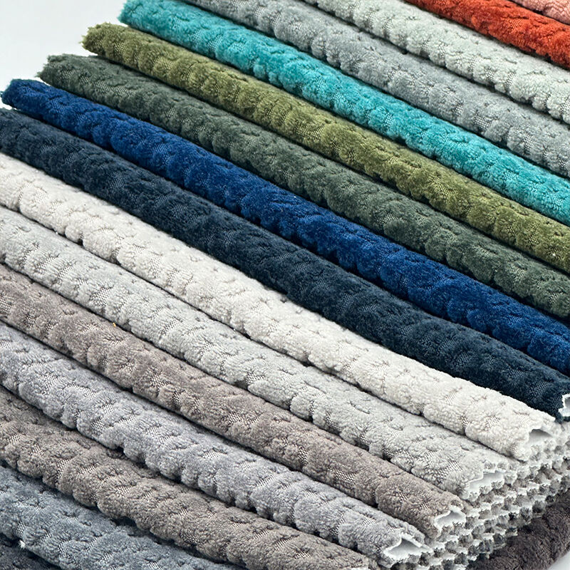 Wejoy Quality Elastic Dyed 480gsm Jacquard Chenille Fabrics for Autumn Sofa Cushion