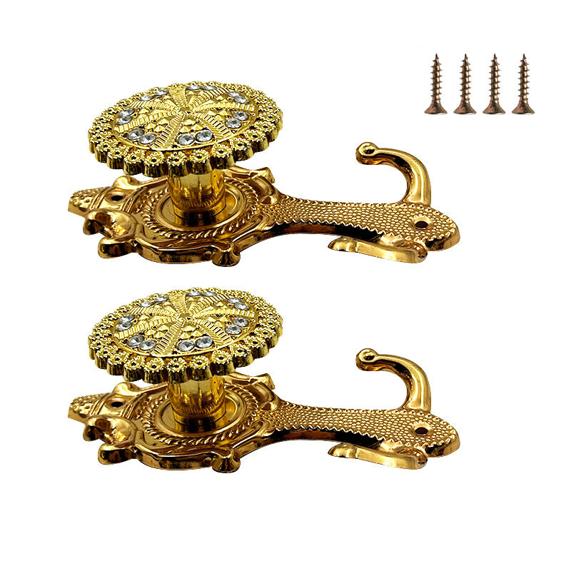Wejoy Hot Selling Furniture Hardware New Iron Plastic Sunflower Suspension Curtain Wall Hook Floral Curtain Accessories Decorative Drapery Hook for Bathroom Bedroom Kitchen Window
