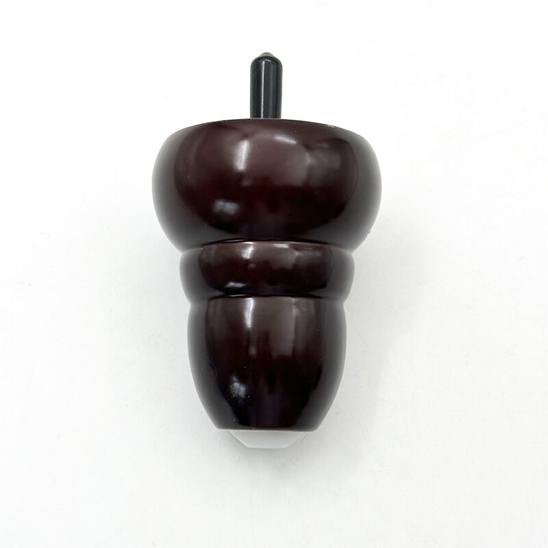 Wejoy Wholesale Furniture Parts 8.5cm Height Gourd Shaped Wooden Legs for Sofa Support