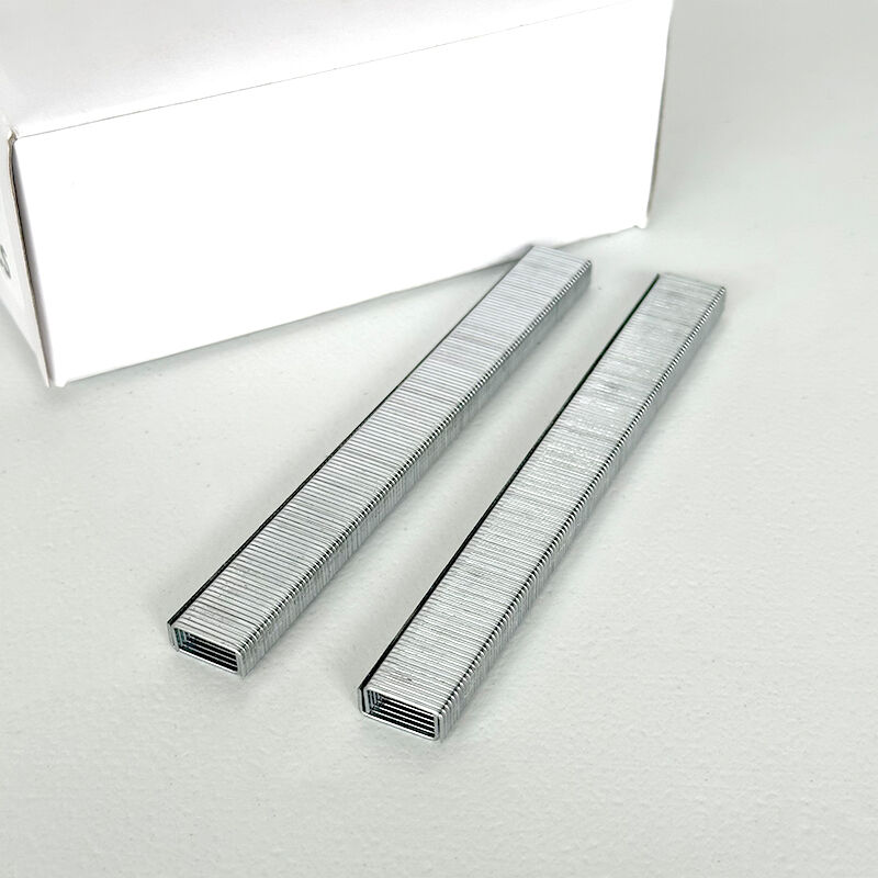 Wejoy Wholesale Metal Fastener U Type Staples 8006 21 Gauge 1/4 Inch Leg Furniture Fixation Upholstery Staples Pneumatic Staple Galvanized Fine Wire Staple