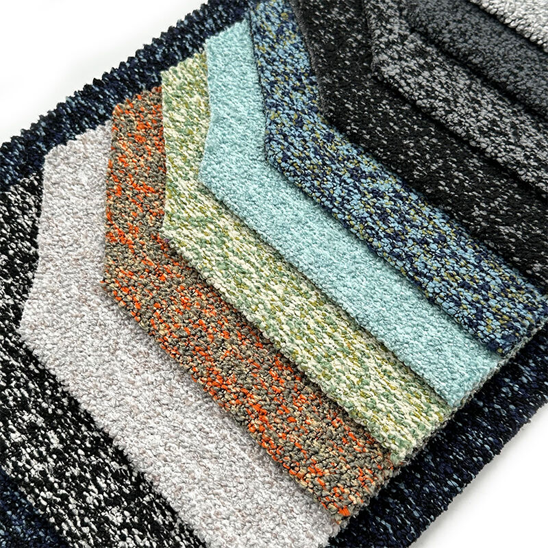 Wejoy New Waterproof 450gsm Yarn Dyed 100% Polyester Linen Fabric for Sofa Couch