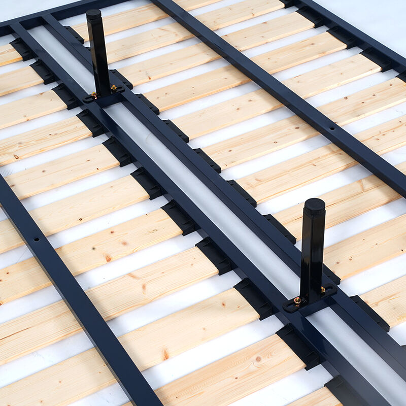 Wejoy Foldable Silent Skeleton Bed Slat Solid Wood Storage Bed Frame