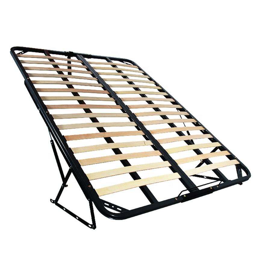 Wejoy Accept Client's Drawings Luxury Queen king Size Wood Bed Frame with Gas Lift